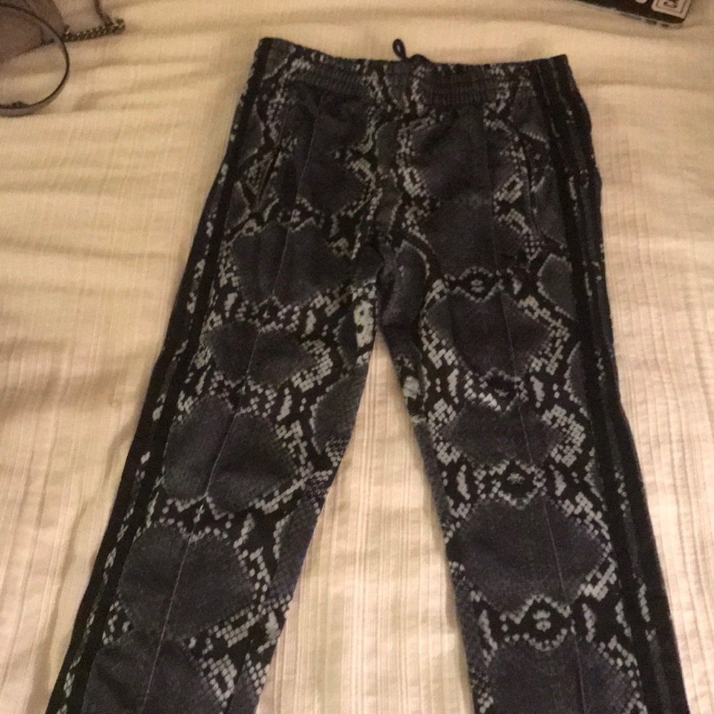 Adidas snakeskin joggers!